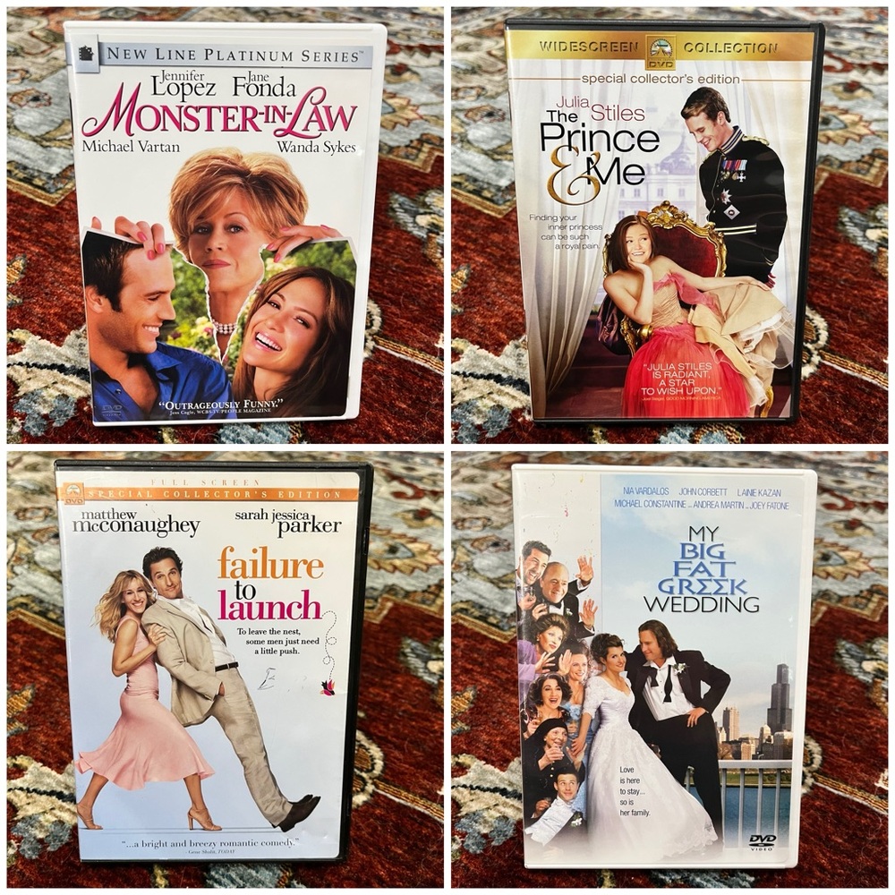 Set of Romantic Comedy DVDs